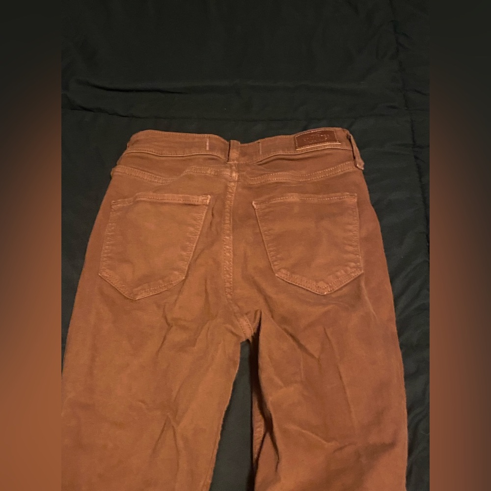 brown bootcut hollister jeans size 1 regular